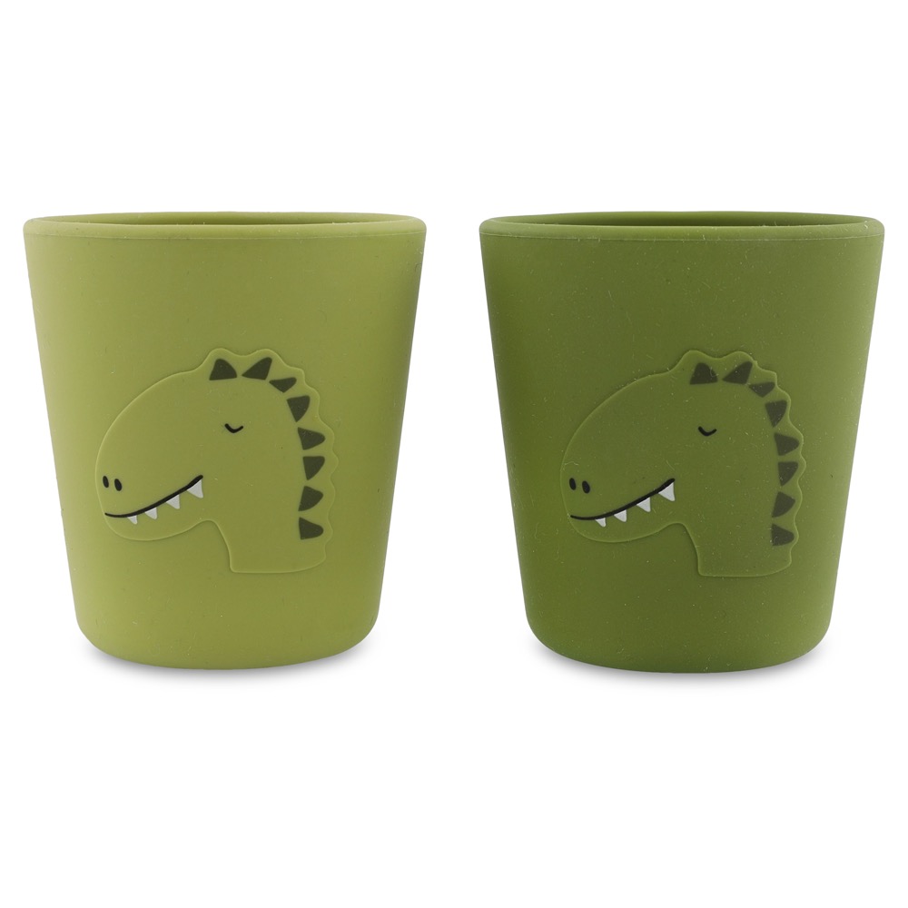 Silicone cup 2-pack - Mr. Dino